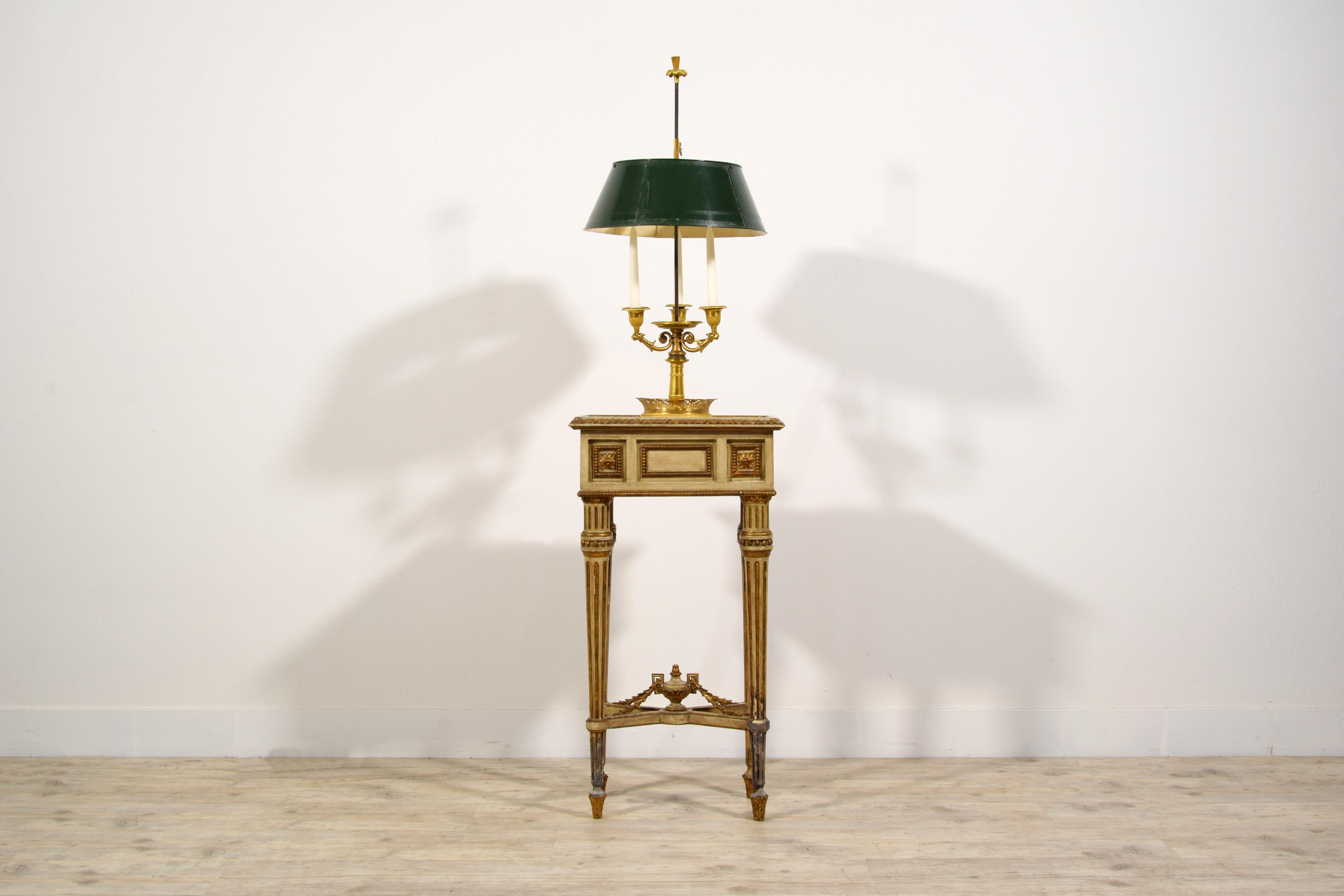 19. Jahrhundert, Französisch vergoldete Bronze Buillotte Lampe  im Angebot 3