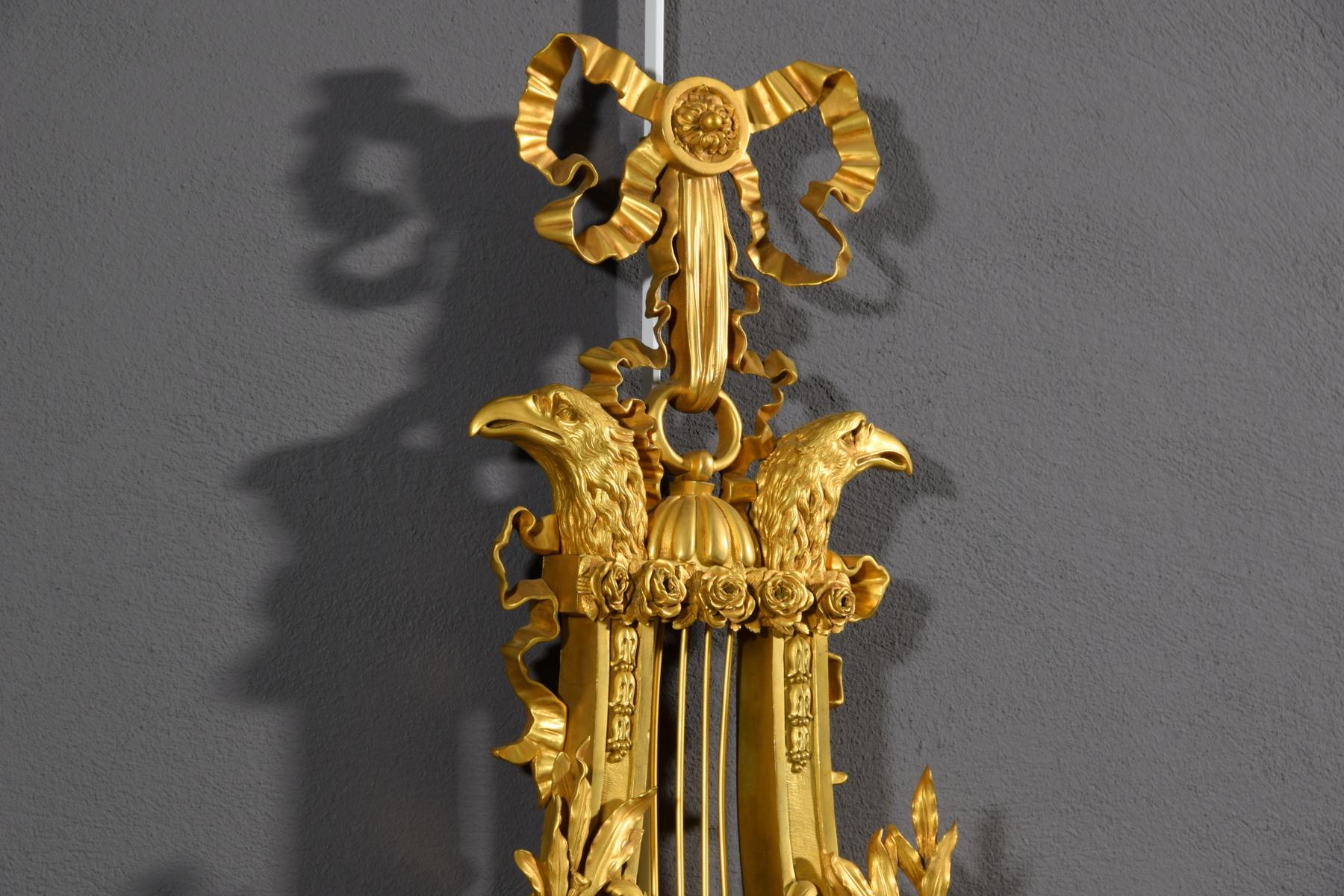 19th century, French Gilt Bronze Cartel Clock 8