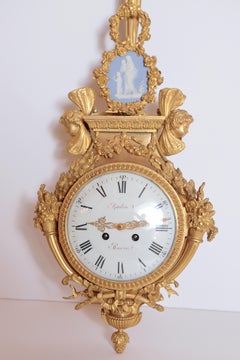 19th Century French Gilt Bronze Clock and Barometer by Victor Raulin