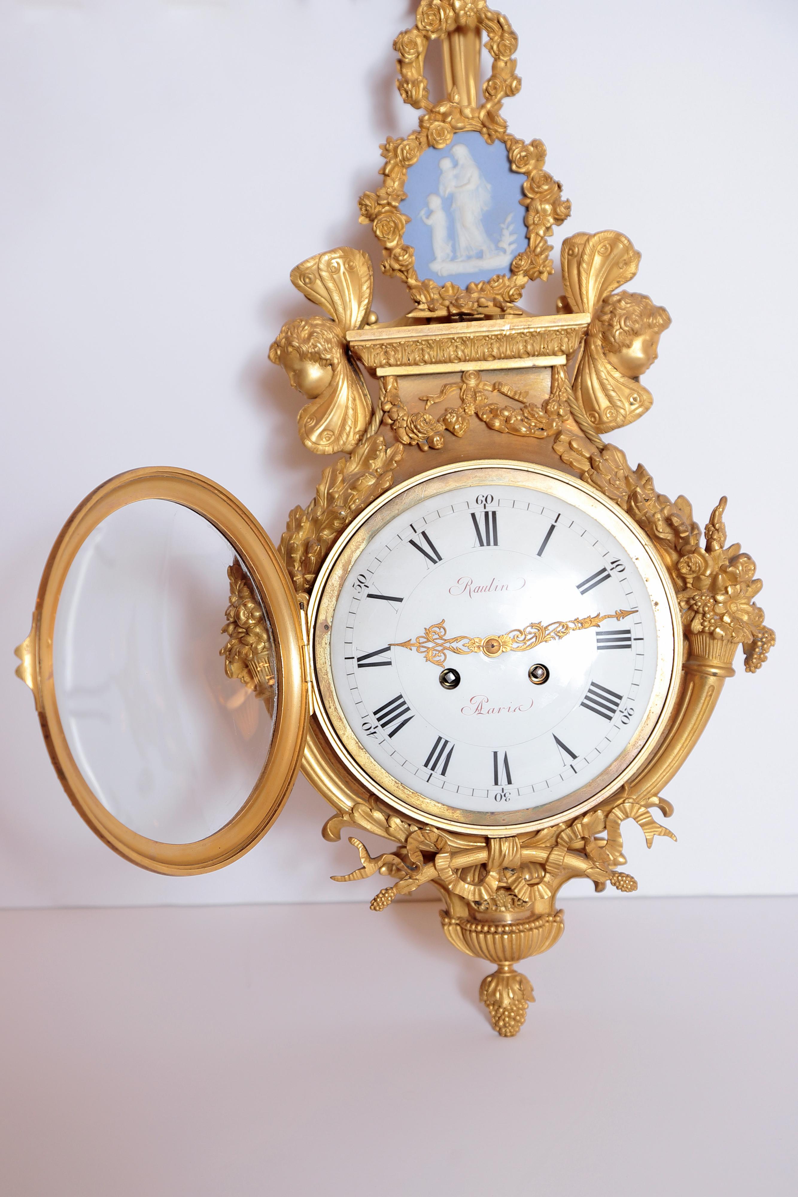 19th Century French Gilt Bronze Clock and Barometer by Victor Raulin 2