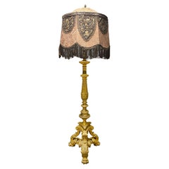 19th Century French Gilt Bronze Floor Lamp by Maison Millet