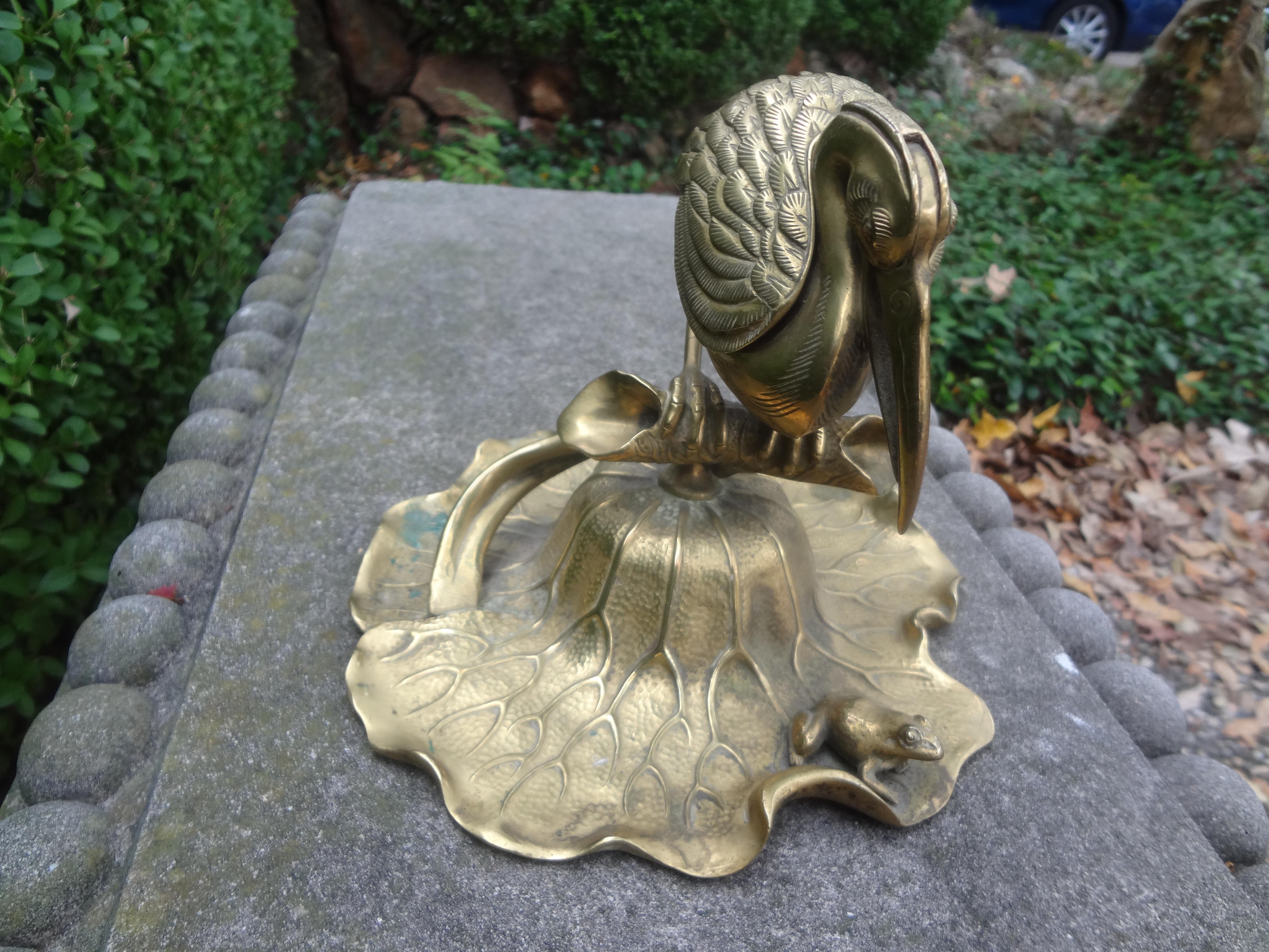 19th Century French Gilt Bronze Inkwell In Good Condition In Houston, TX