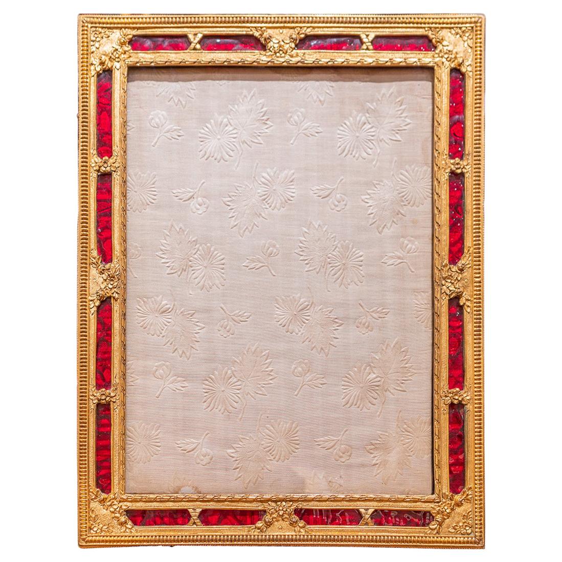 19th Century French Gilt Bronze Large Picture Frame