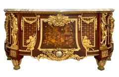 19th Century French Gilt-Bronze Mounted Commode after Jean-Henri Riesener