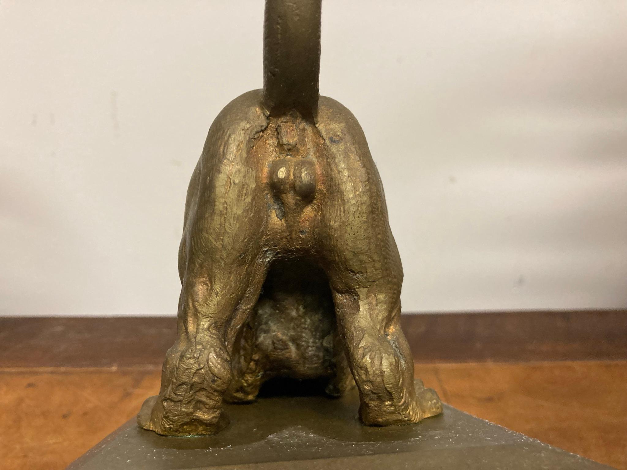 19th Century French Gilt Bronze of a Crouching Lion 4