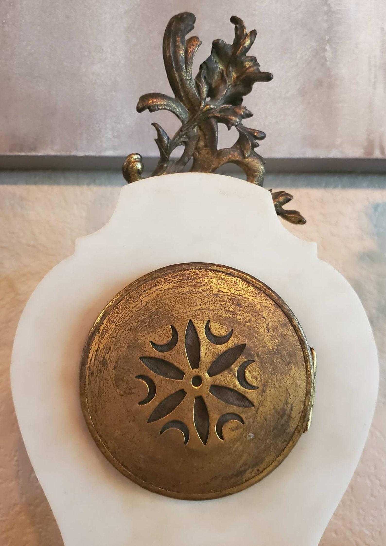 19th Century French Gilt Bronze Ormolu Mounted Slate Marble Mantel Clock  6