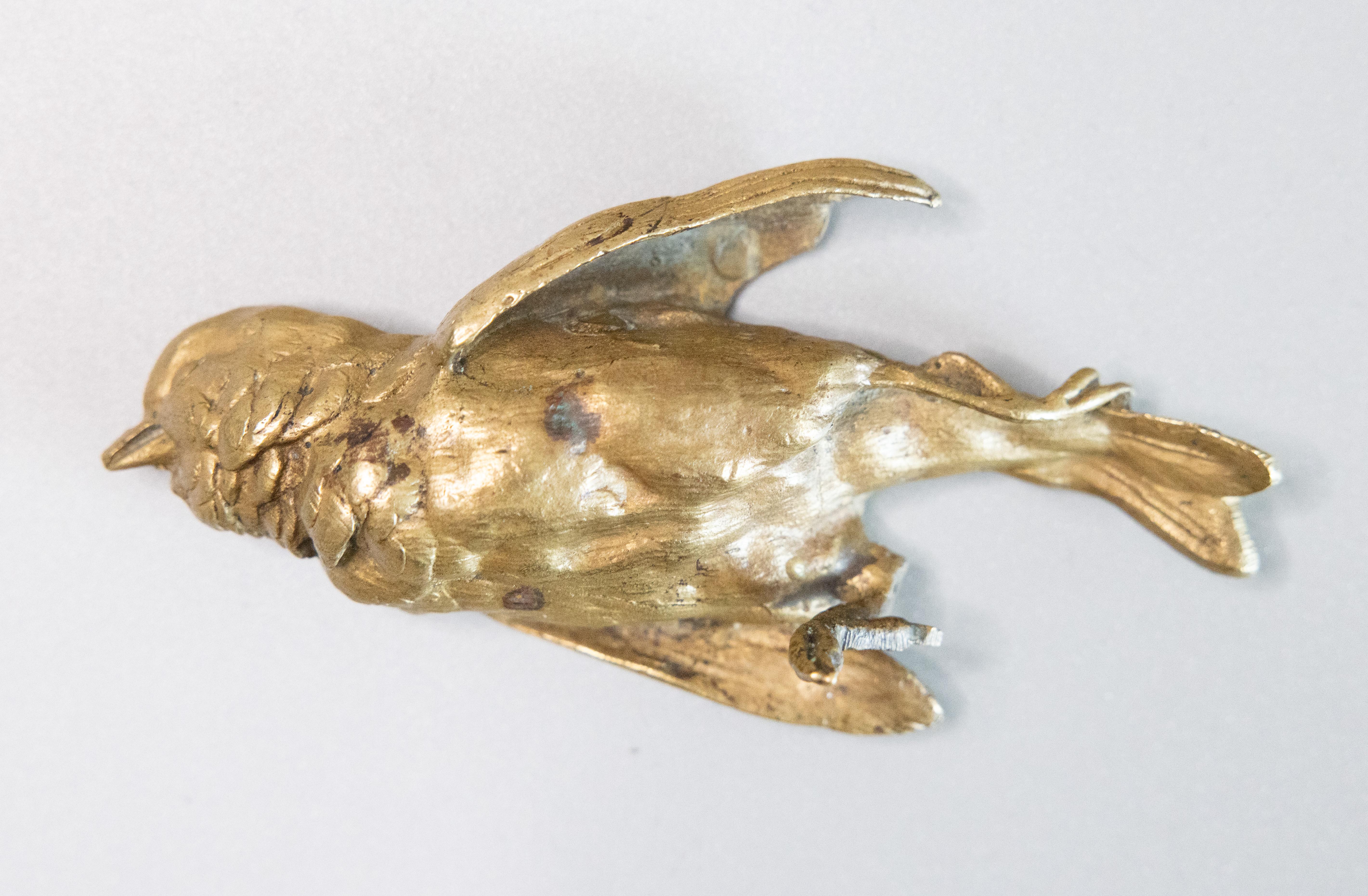 Presse-papier/ trophée de chasse en bronze ciselé et doré, d'après Comolera (1818-1897). Provenant d'un collectionneur français.