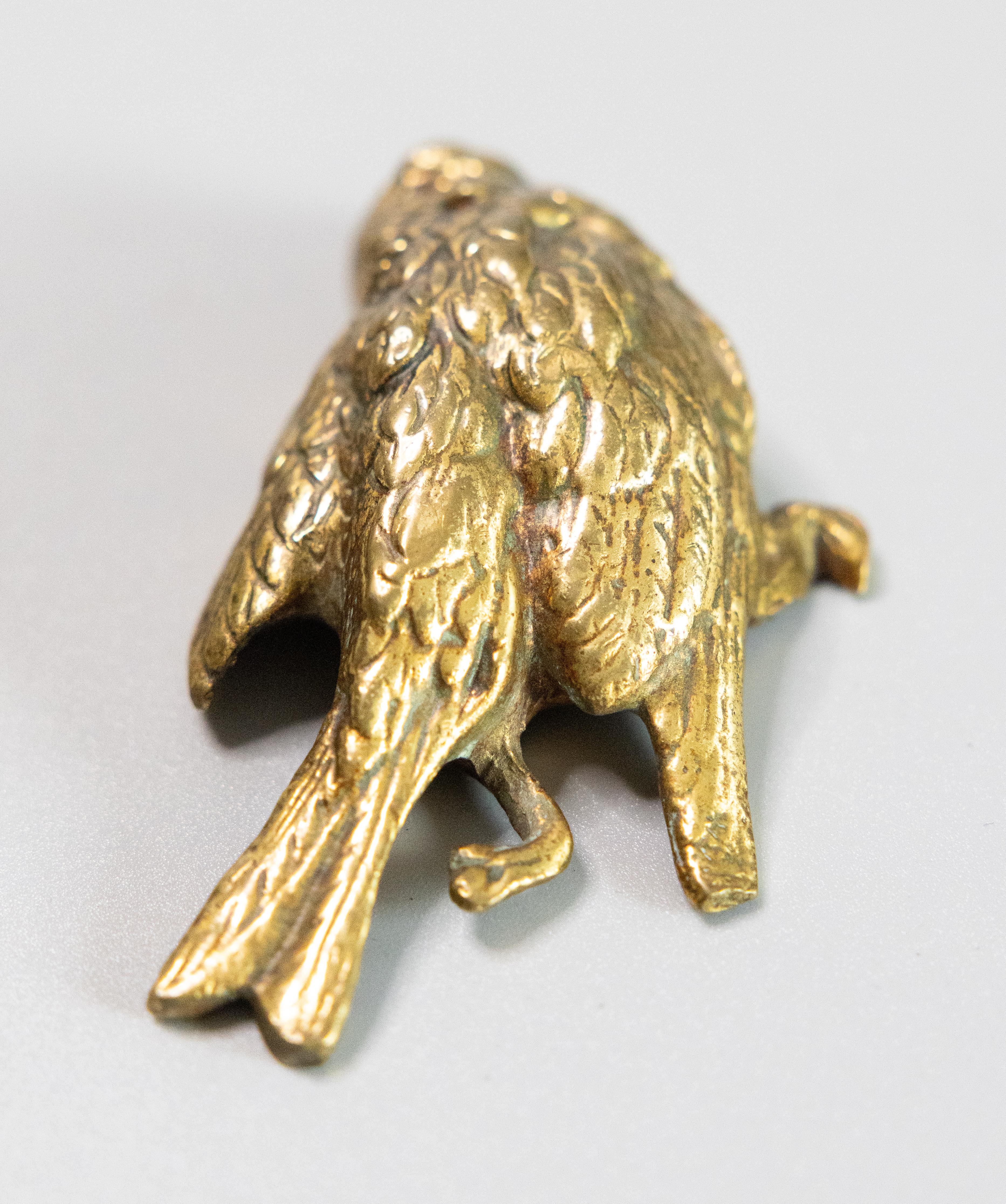 Oiseau blessé en bronze doré du XIXe siècle, d'après Comolera Bon état - En vente à Pearland, TX