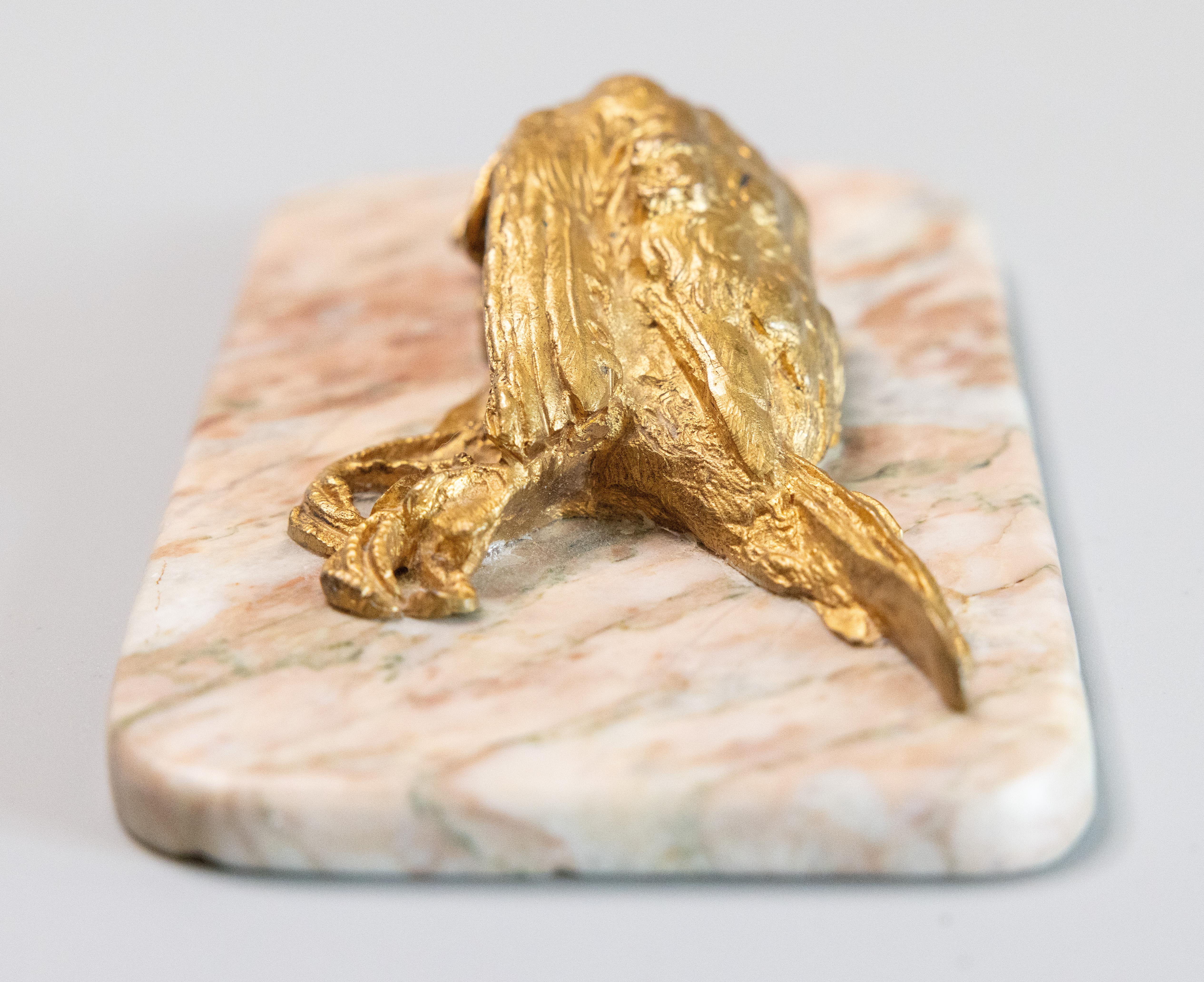 Oiseau blessé en bronze doré du XIXe siècle, d'après Comolera Bon état - En vente à Pearland, TX
