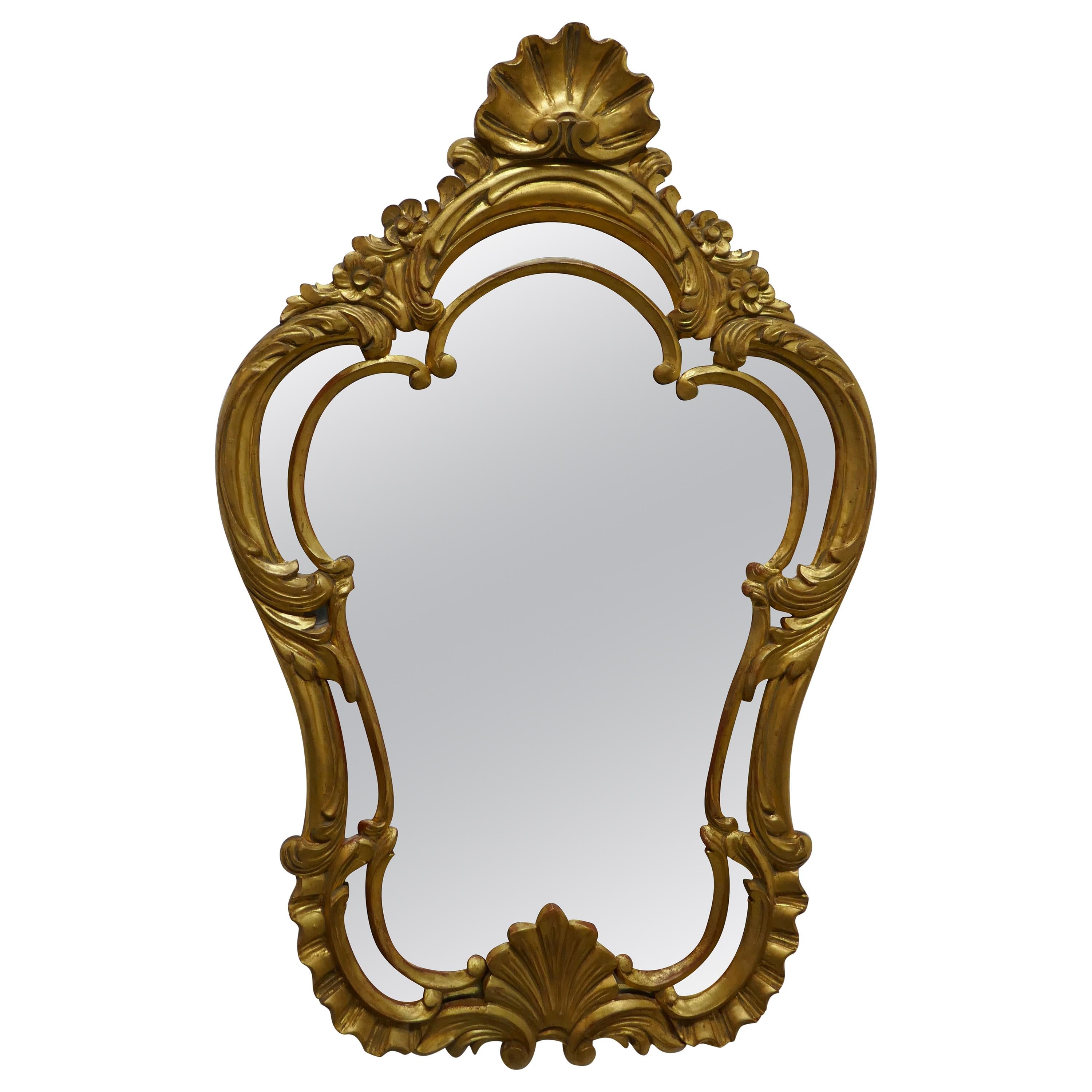 19th Century French Gilt Console Mirror