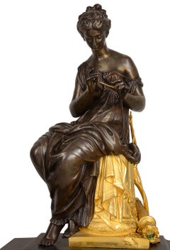 19th Century French Gilt Mantel Clock by L. Charpentier