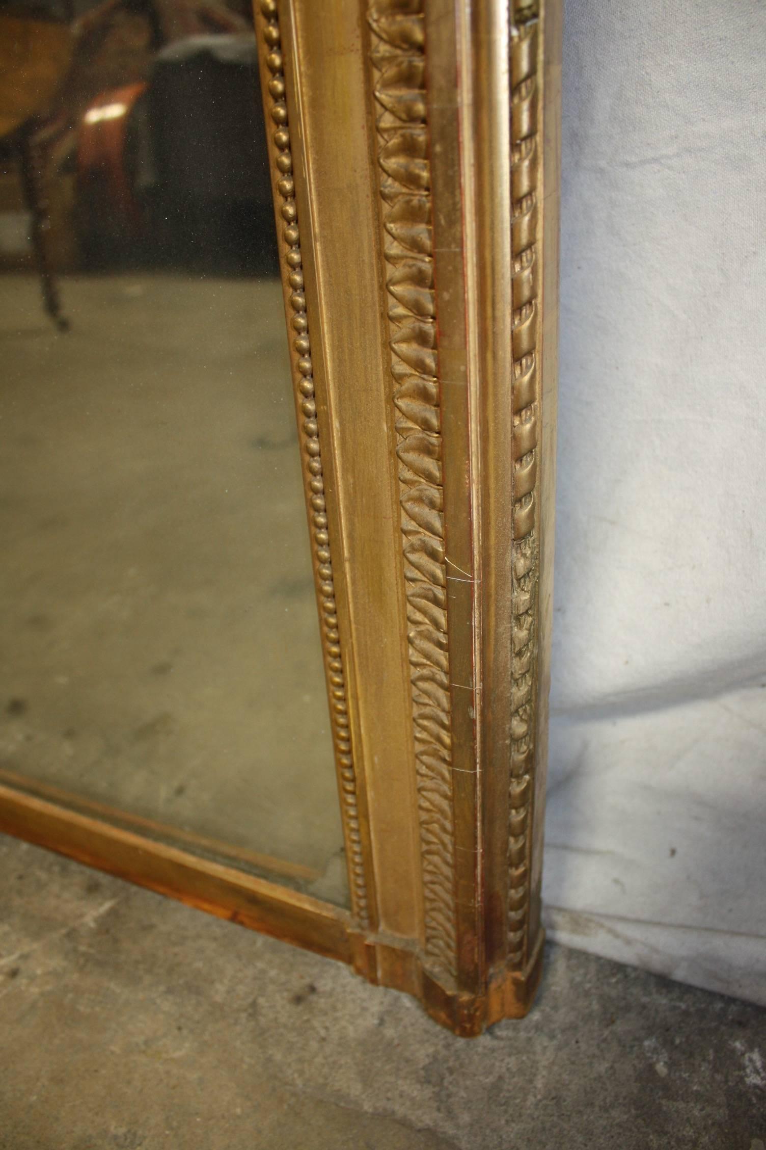 19th Century French Gilt Mirror 7