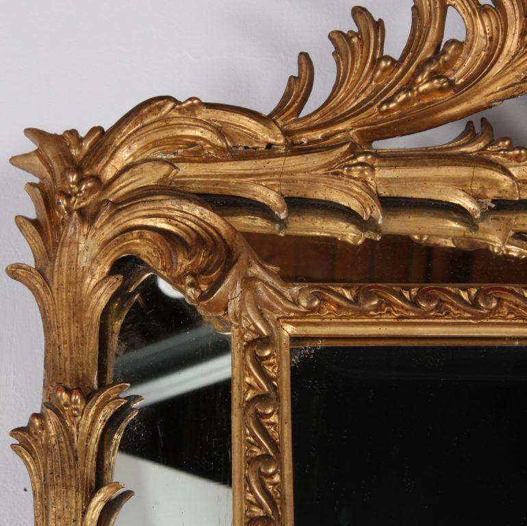 19th Century French Gilt Mirror In Good Condition In Vancouver, British Columbia