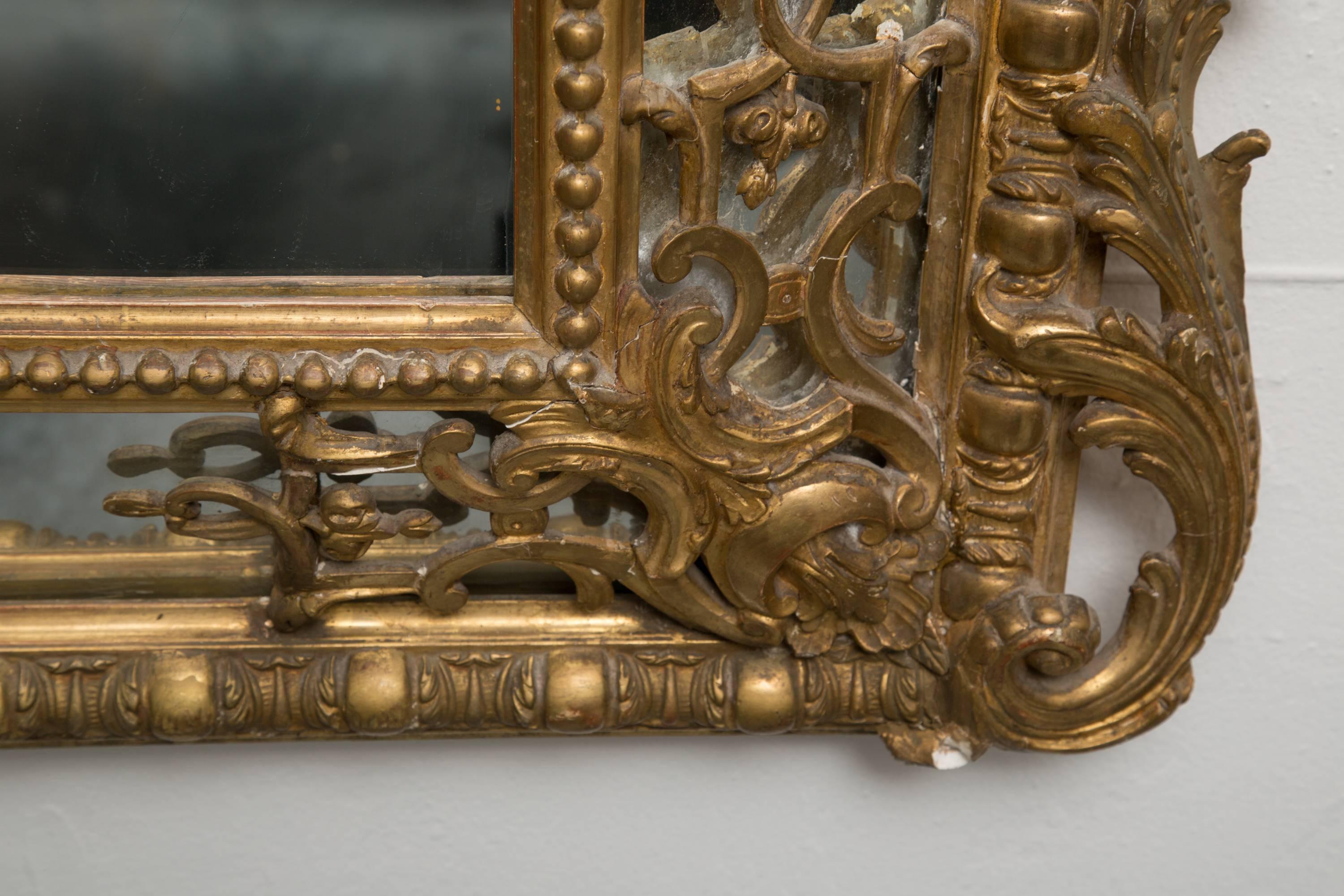 19th Century French Gilt Mirror 4