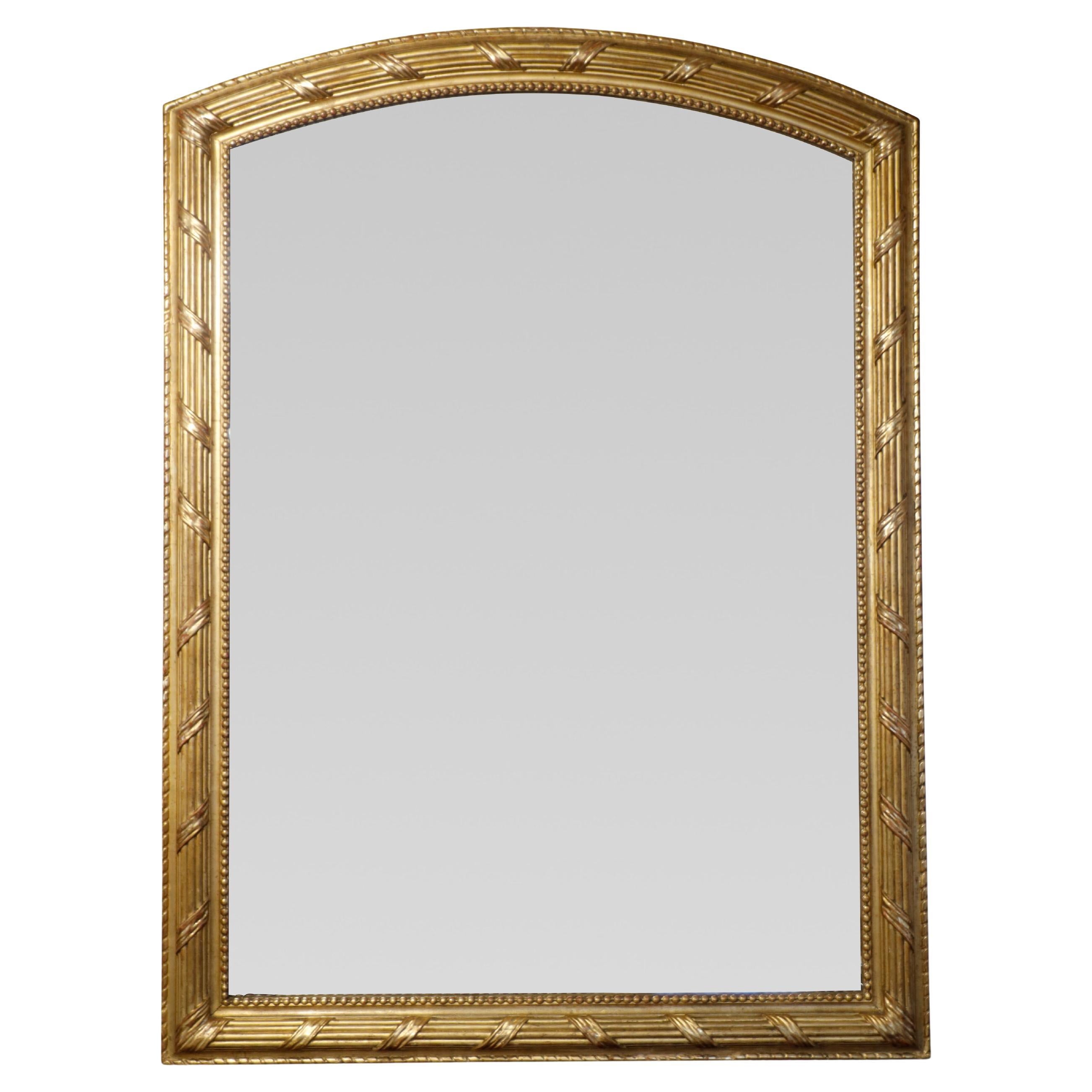 Miroir doré français du 19e siècle