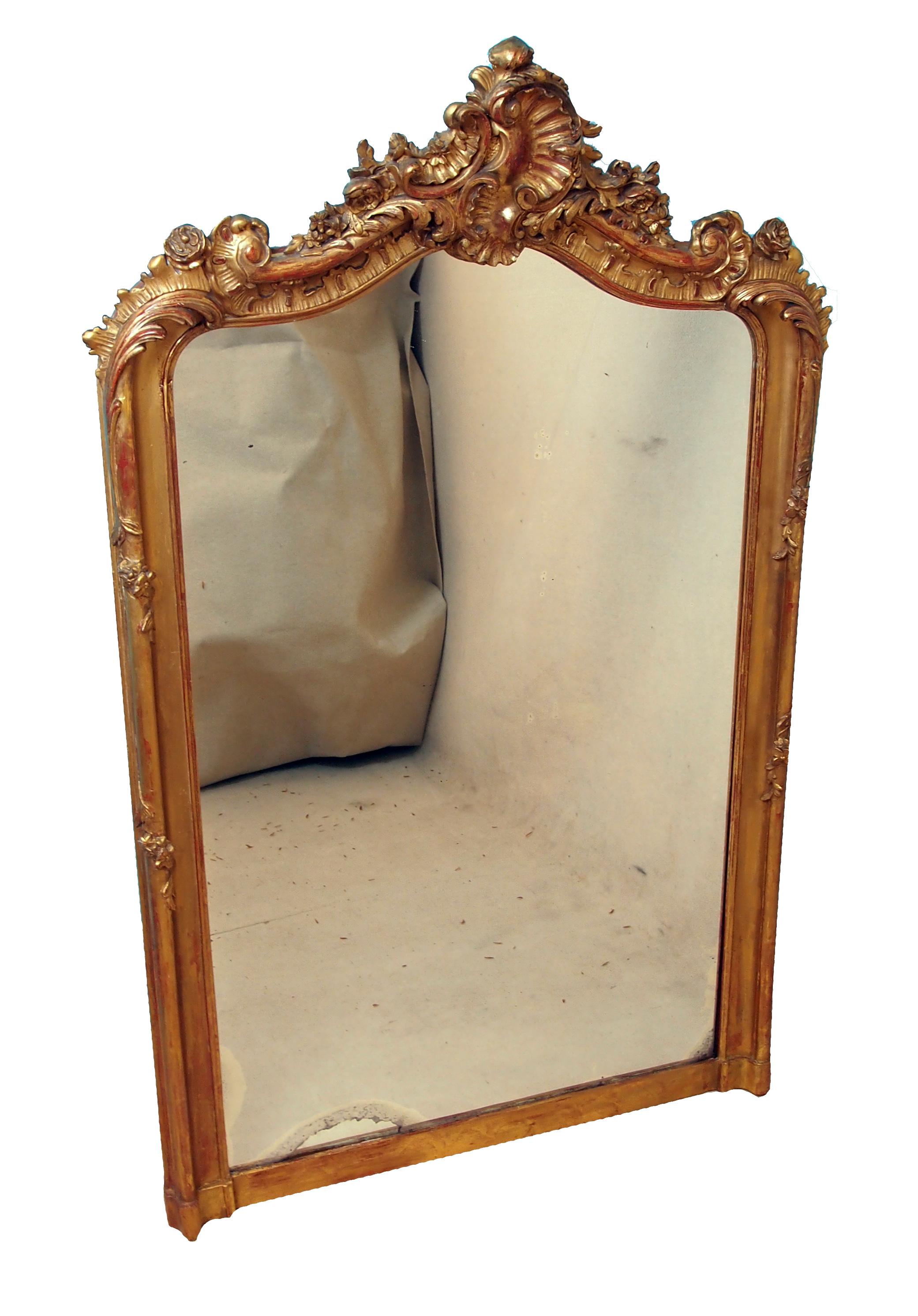 french overmantle mirror