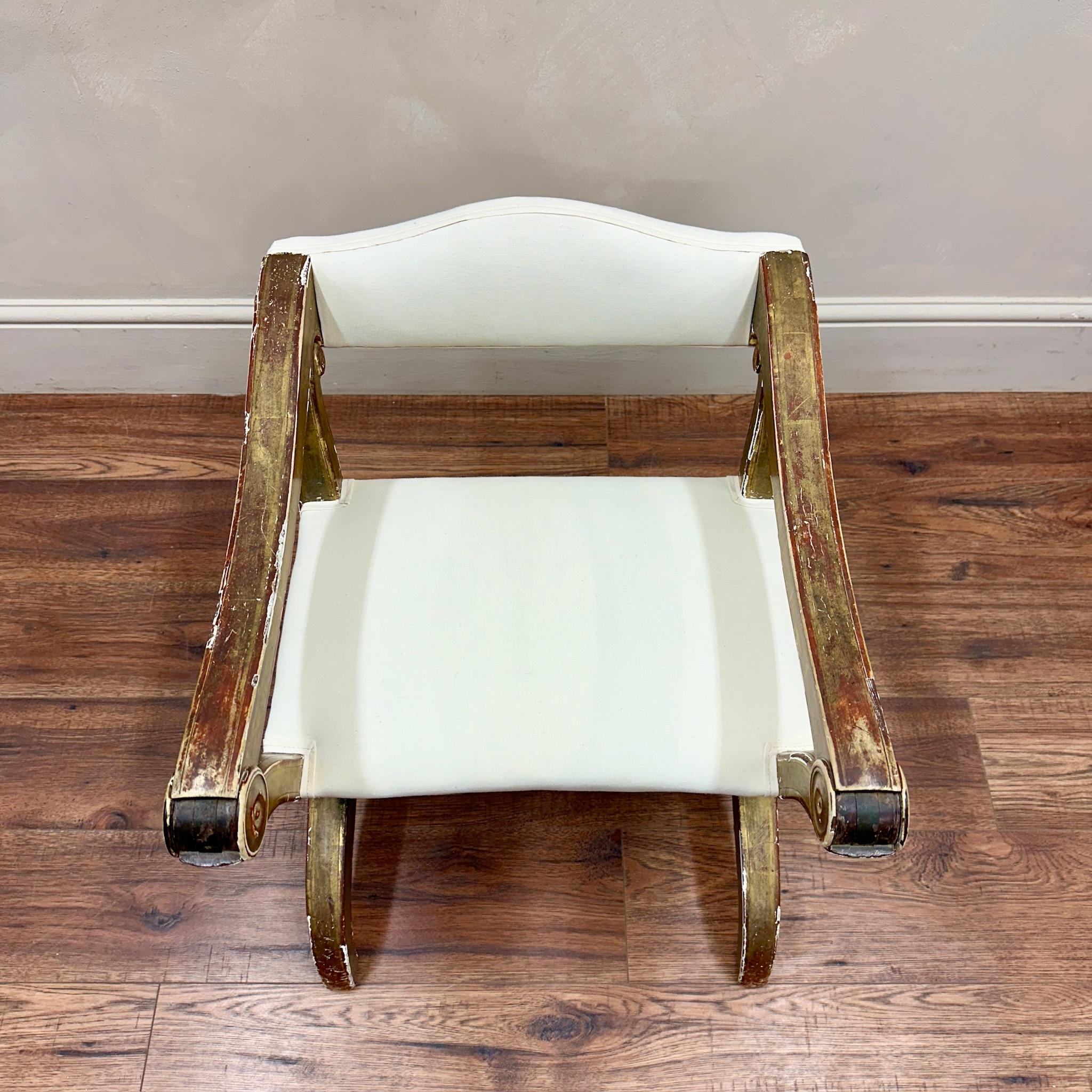 19th Century French Gilt Prayer Chair For Sale 5
