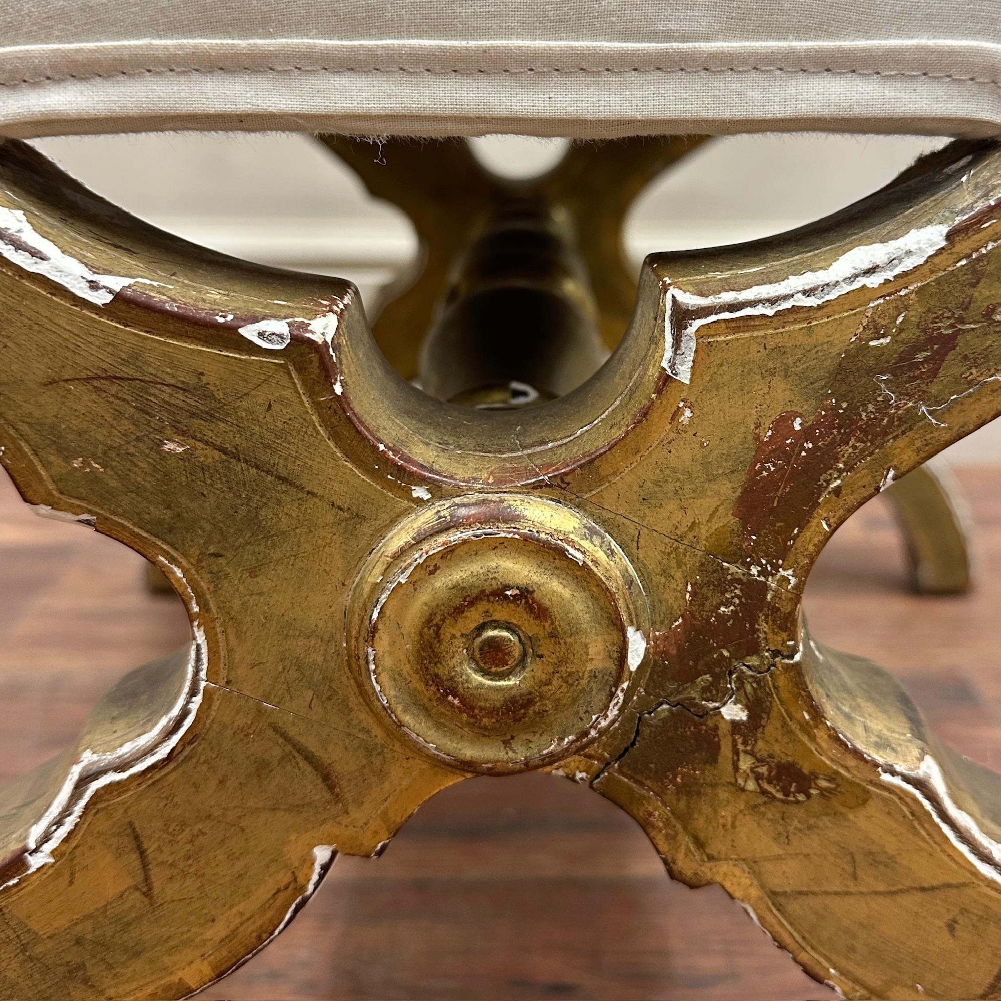 19th Century French Gilt Prayer Chair For Sale 6