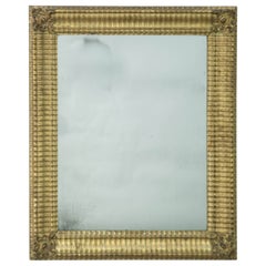 19th Century French Gilt Ripple Mirror