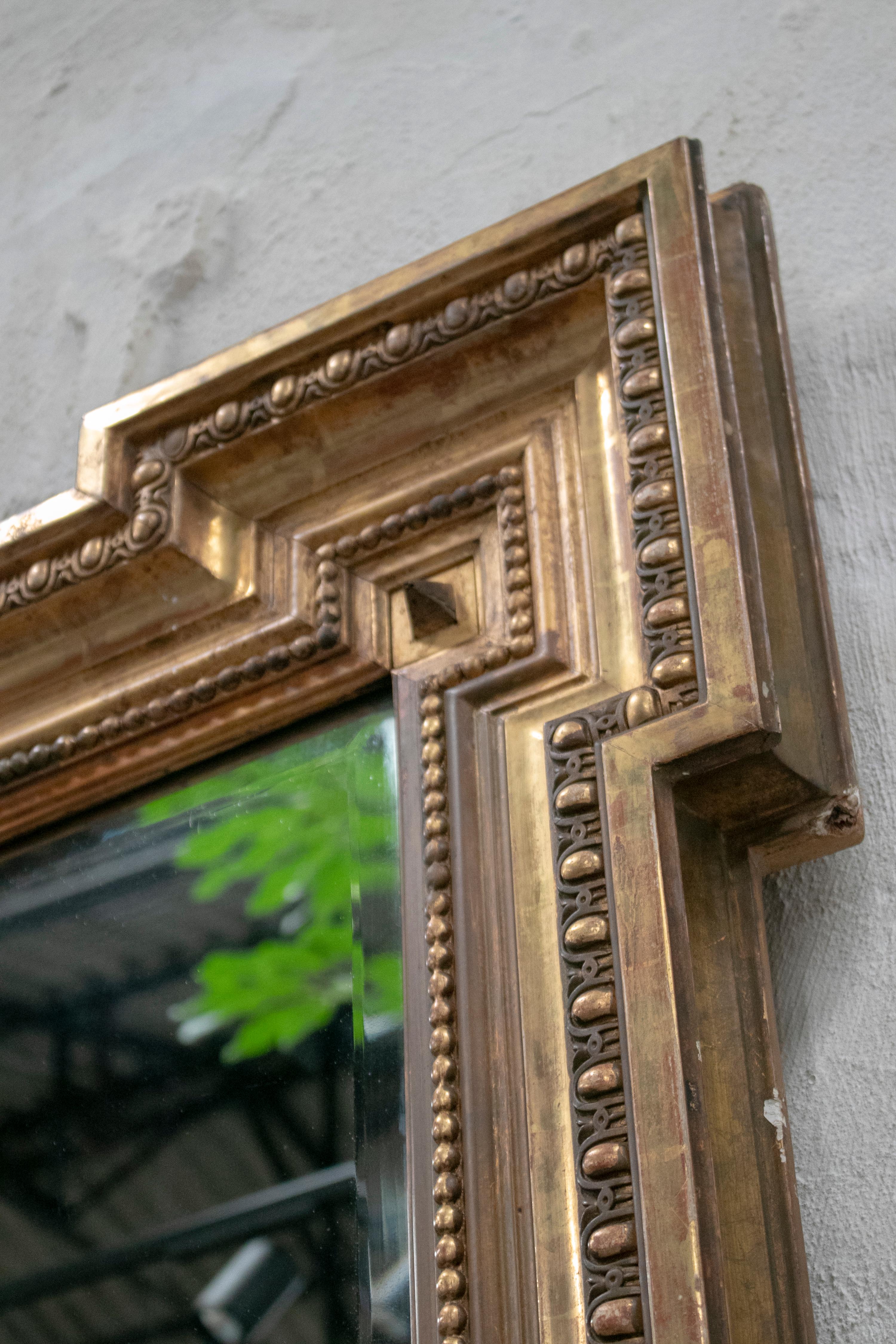 19th Century French Giltwood Rectangular Mirror 1