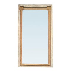 19th Century French Giltwood and Polychrome, Possibly Boisserie Mirror