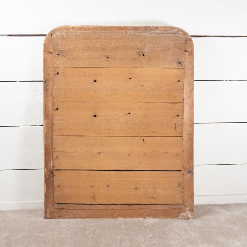 Miroir de cheminée français du XIXe siècle en bois doré et gravé 1
