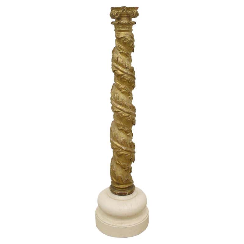 Pair of Venetian 18th/19th Century Italian Rococo Solomonic Columns For ...