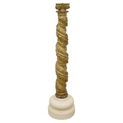 19th Century French Giltwood Architectural Ionic Column