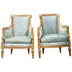 19th Century French Giltwood Armchairs