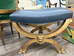 19th Century French Giltwood Bench