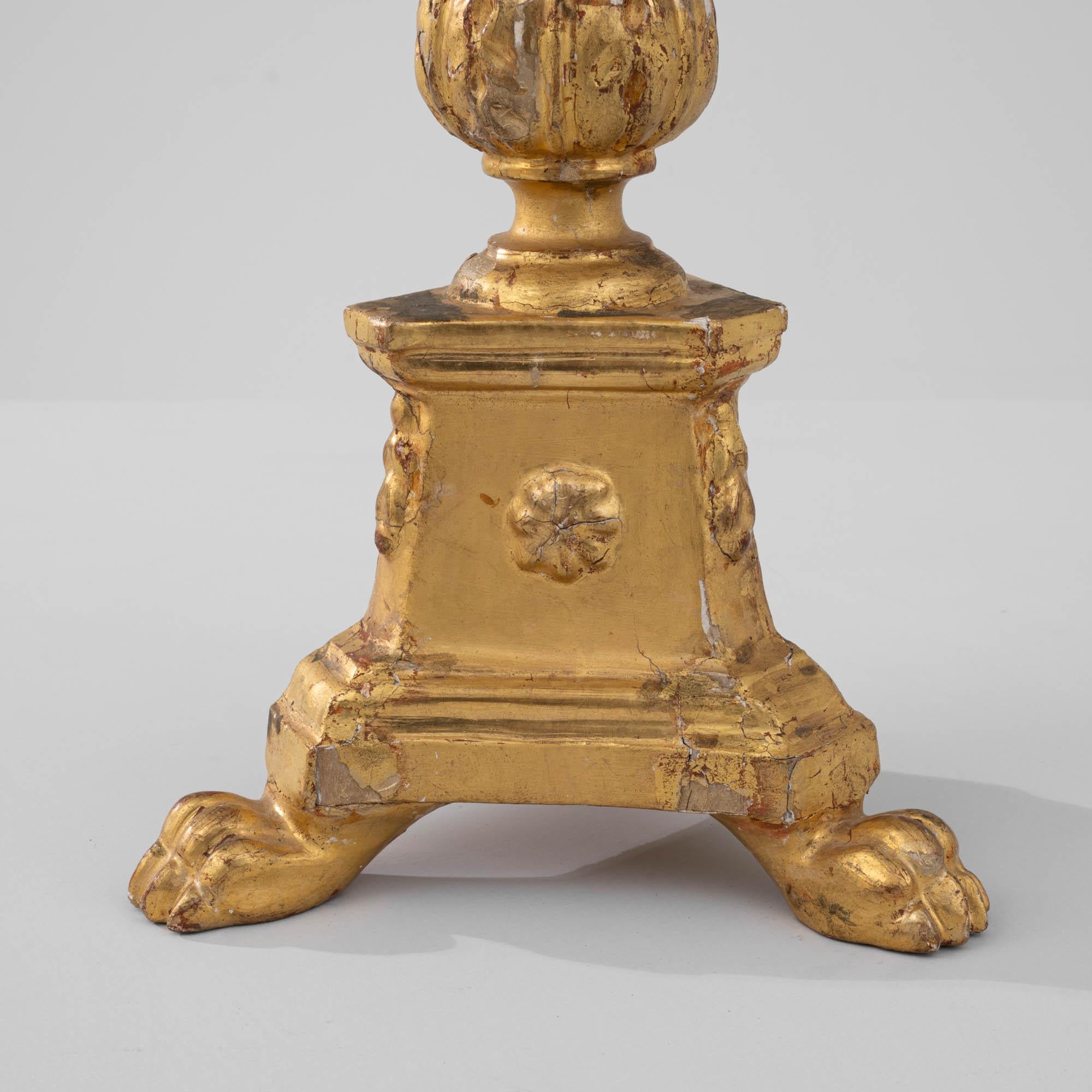 19th Century French Giltwood Candlestick 6