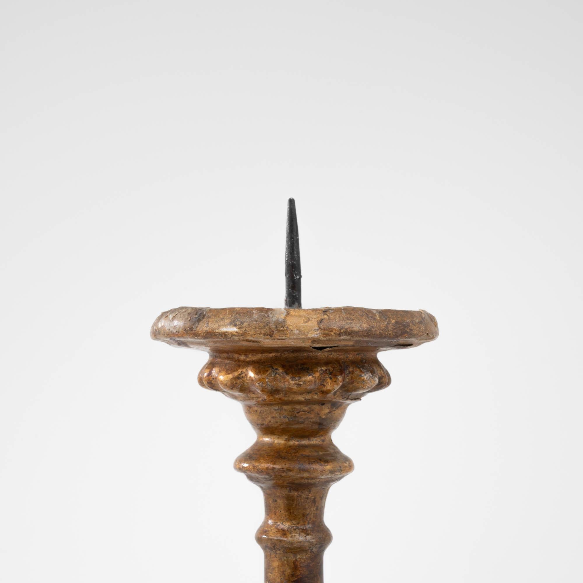 19th Century French Giltwood Candlestick 8