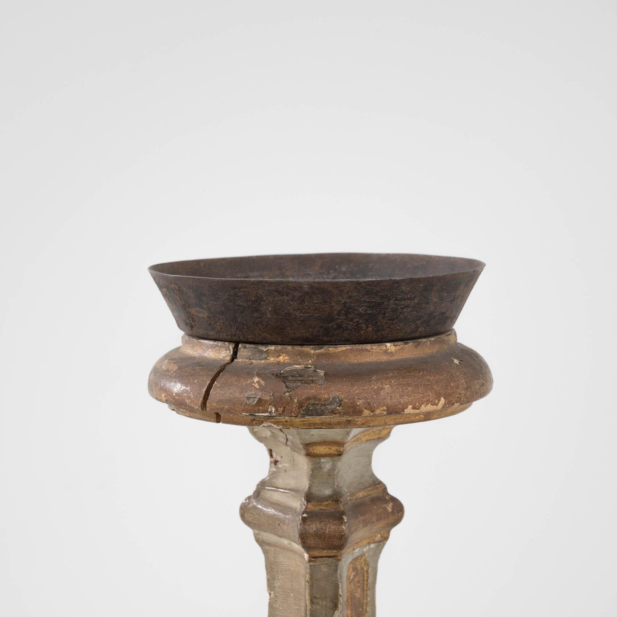 19th Century French Giltwood Candlestick 2