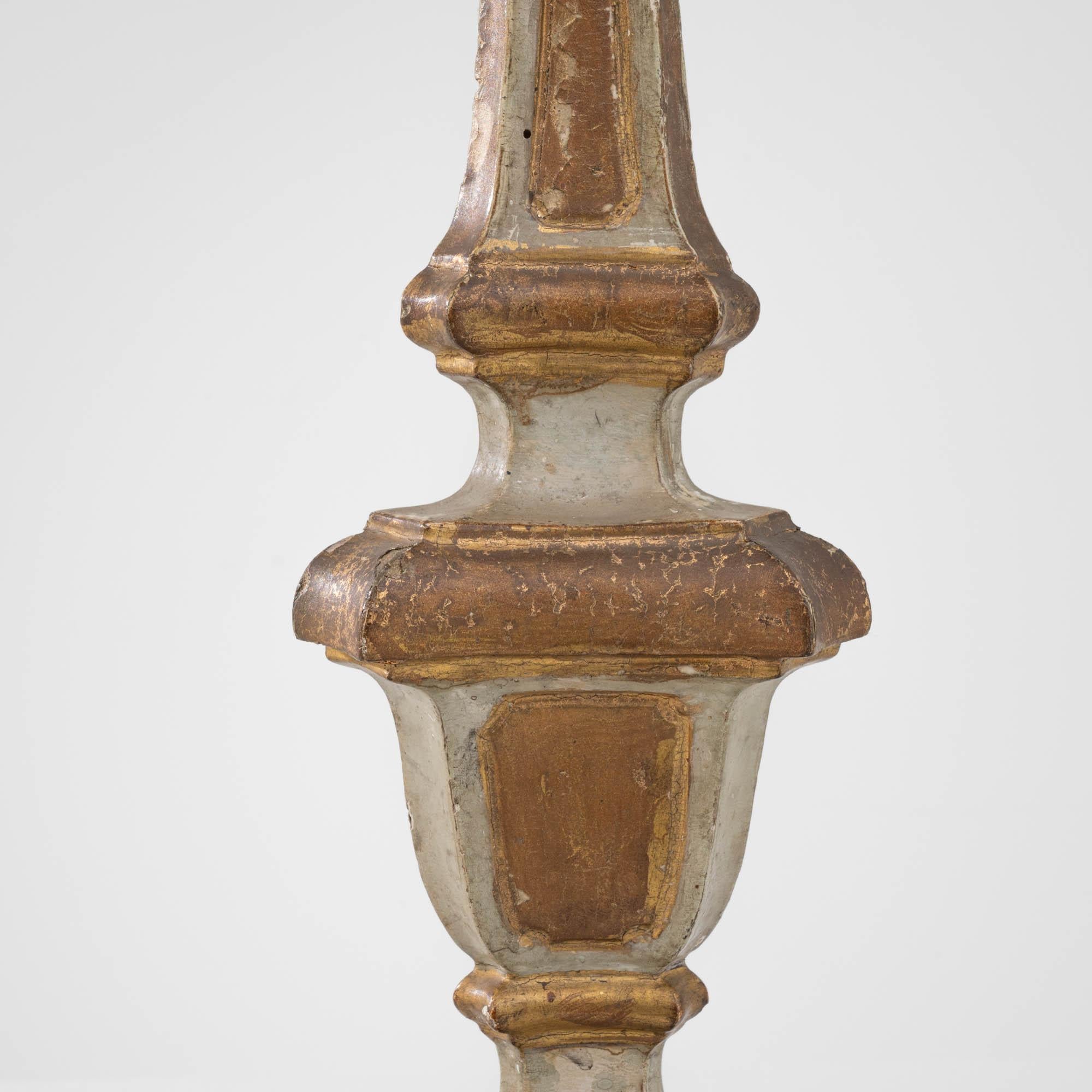 19th Century French Giltwood Candlestick 4