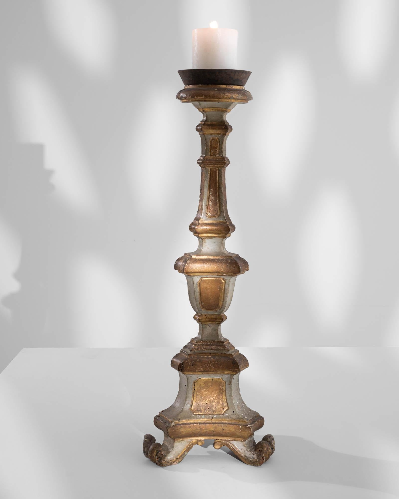 19th Century French Giltwood Candlestick 5