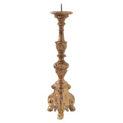 19th Century French Giltwood Candlestick