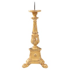 19th Century French Giltwood Candlestick