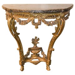 19th Century French Giltwood Console Table