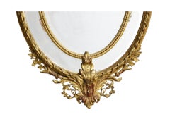 19th Century French Giltwood Cushion Mirror