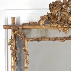19th Century French Giltwood Cushion Mirror