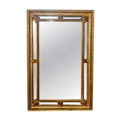 19th Century French Giltwood Cushion Mirror