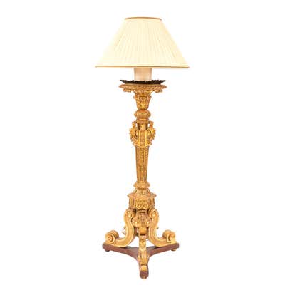 19th Century French Rococo Revival Style Bronze Patinated Dragons Floor ...