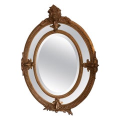 19th Century French Giltwood Framed Mirror, 1890s