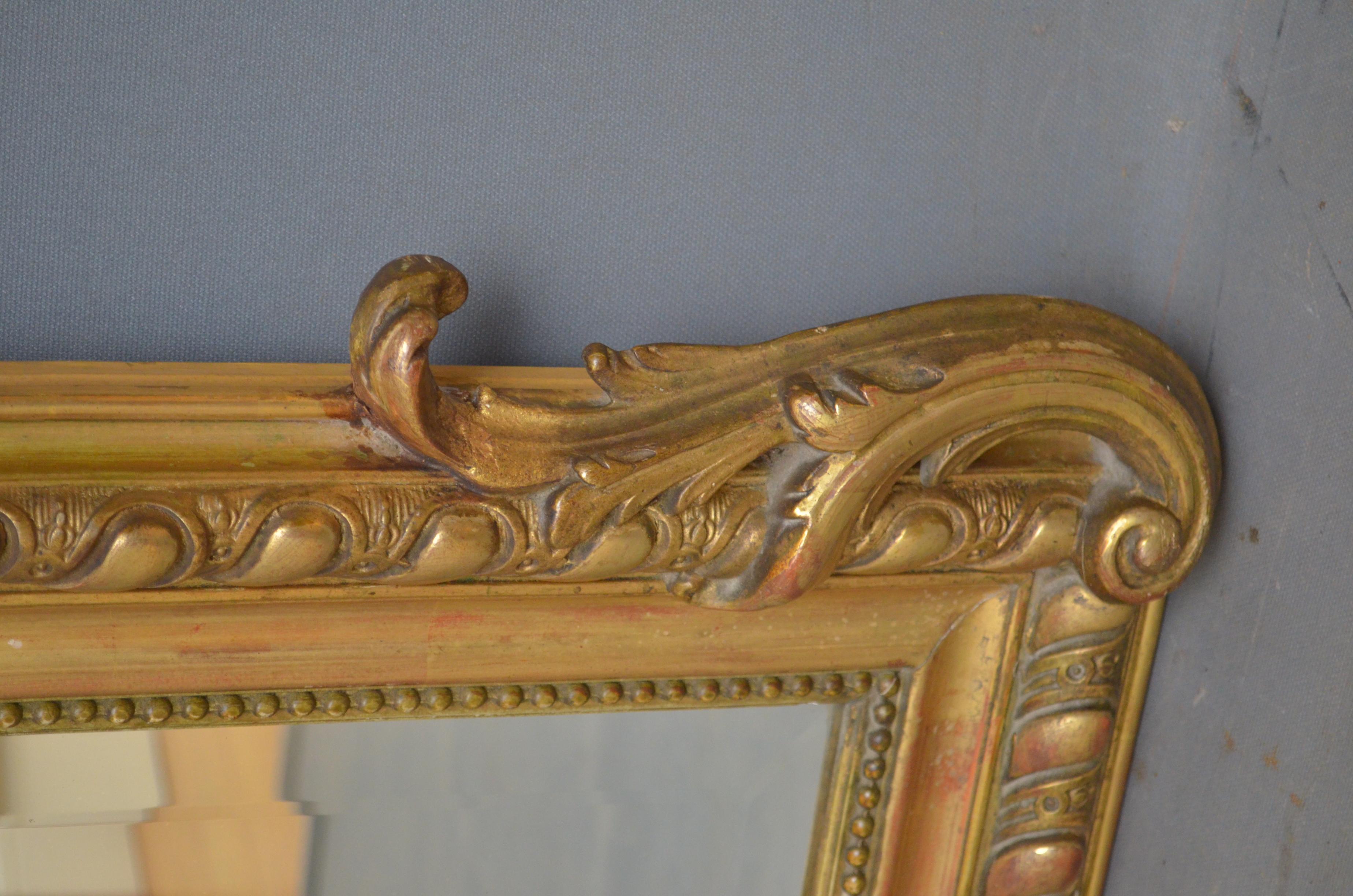 19th Century French Giltwood Mirror 5