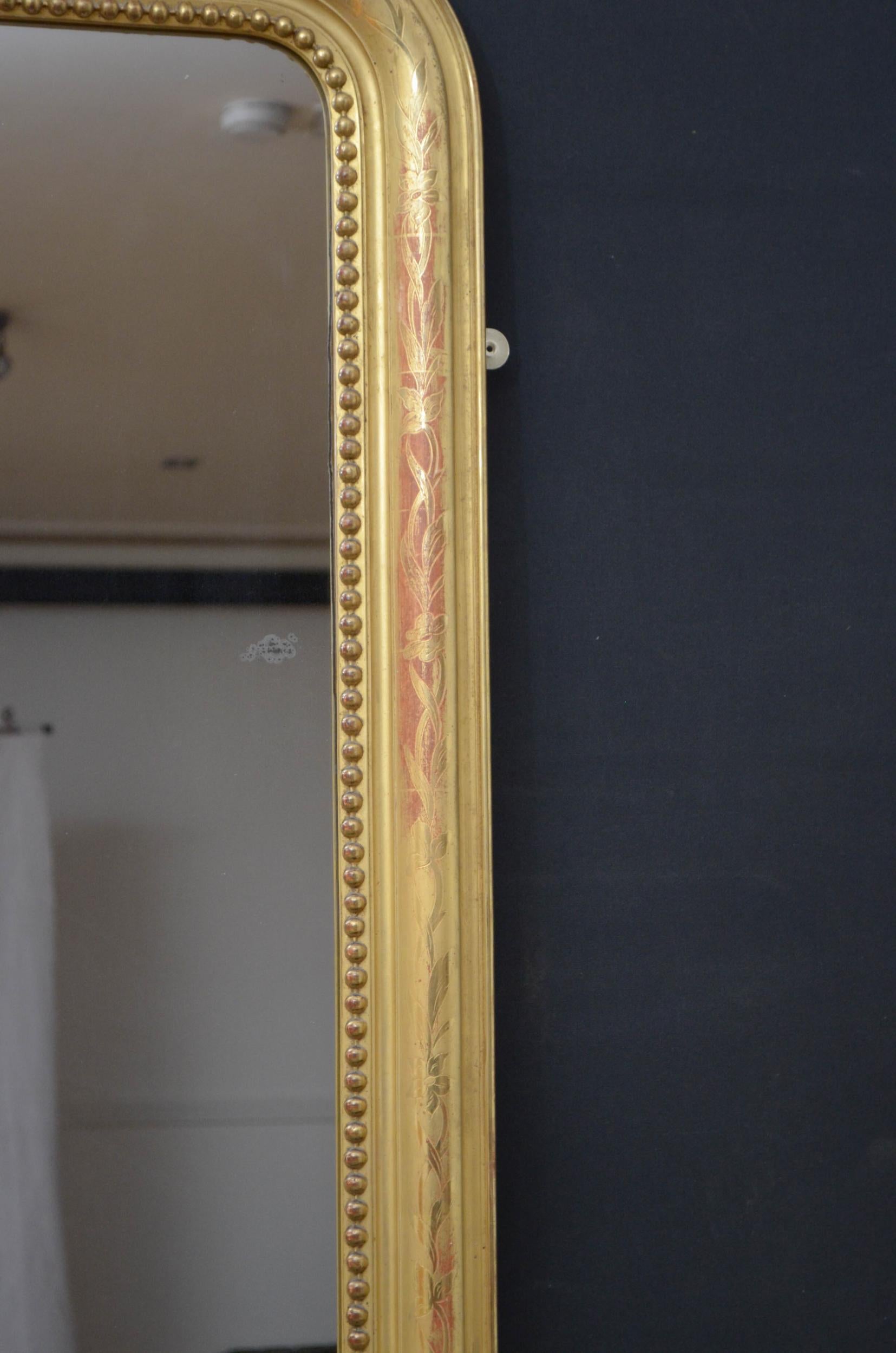 19th Century French Giltwood Mirror For Sale 6