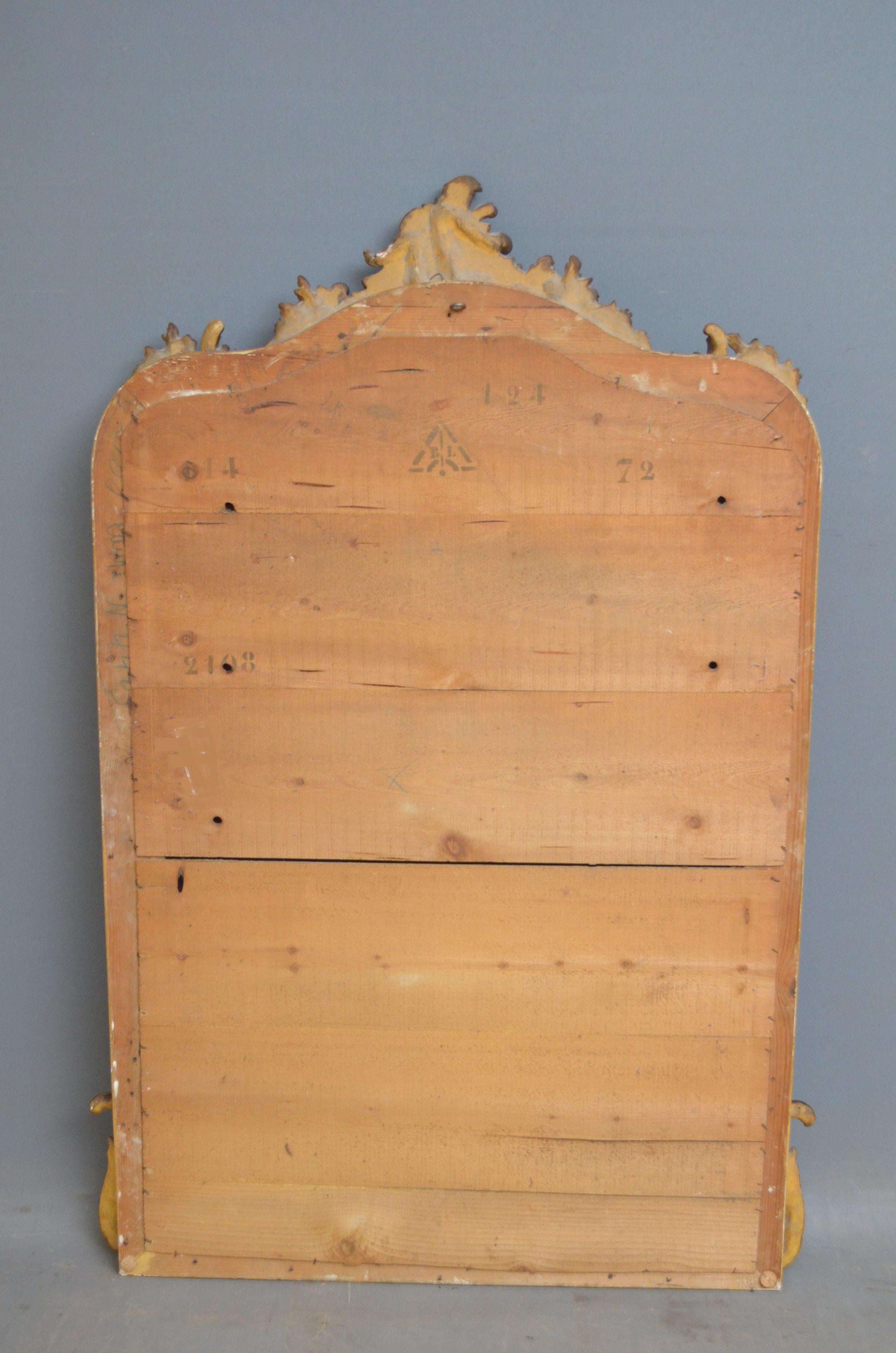 19th Century French Giltwood Mirror 7
