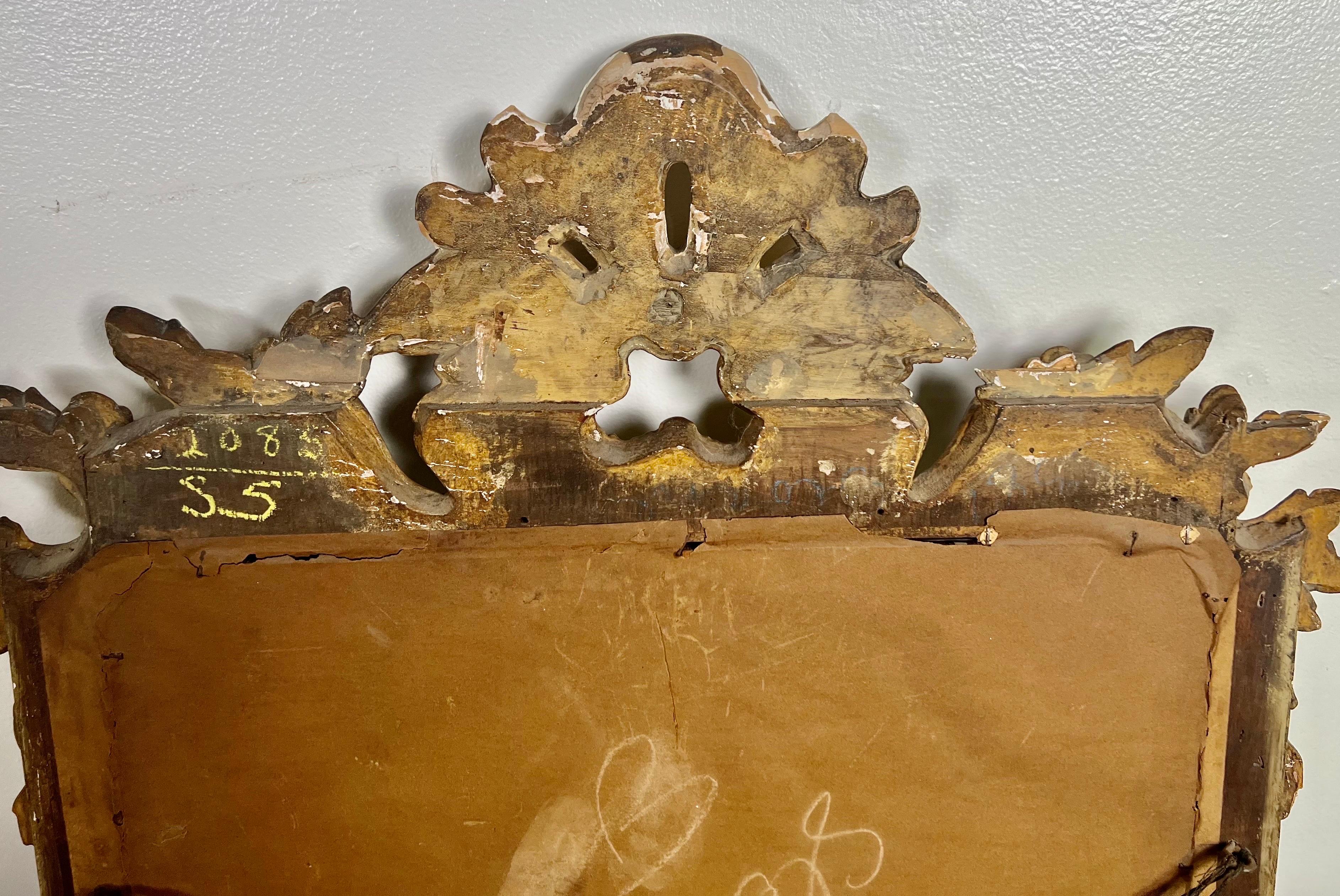 Miroir en bois doré français du 19e siècle  en vente 6