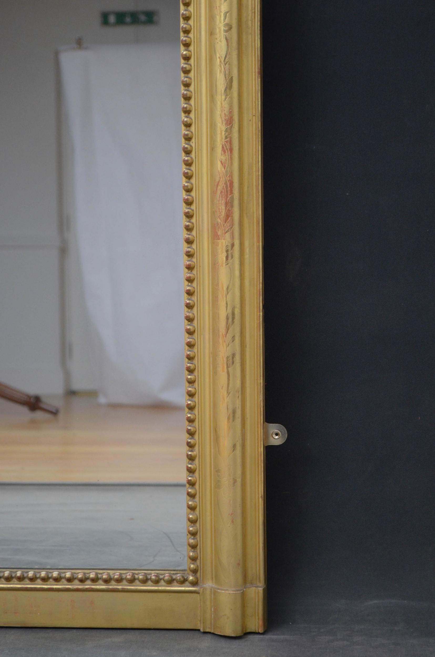 19th Century French Giltwood Mirror For Sale 8