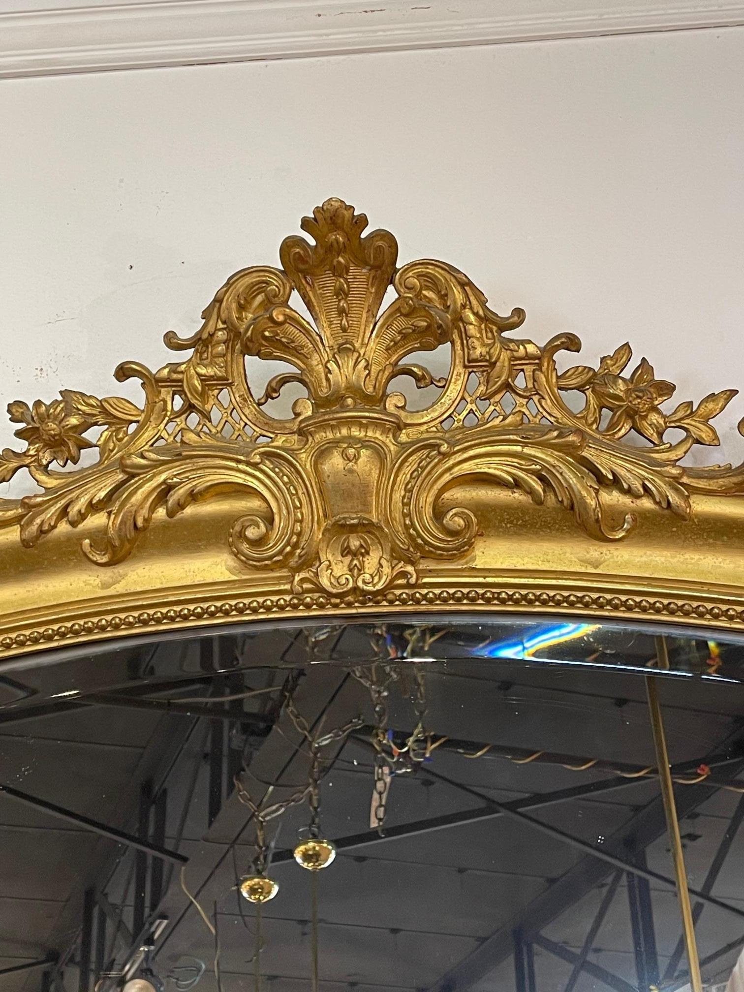 19th Century French Giltwood Mirror In Good Condition For Sale In Dallas, TX