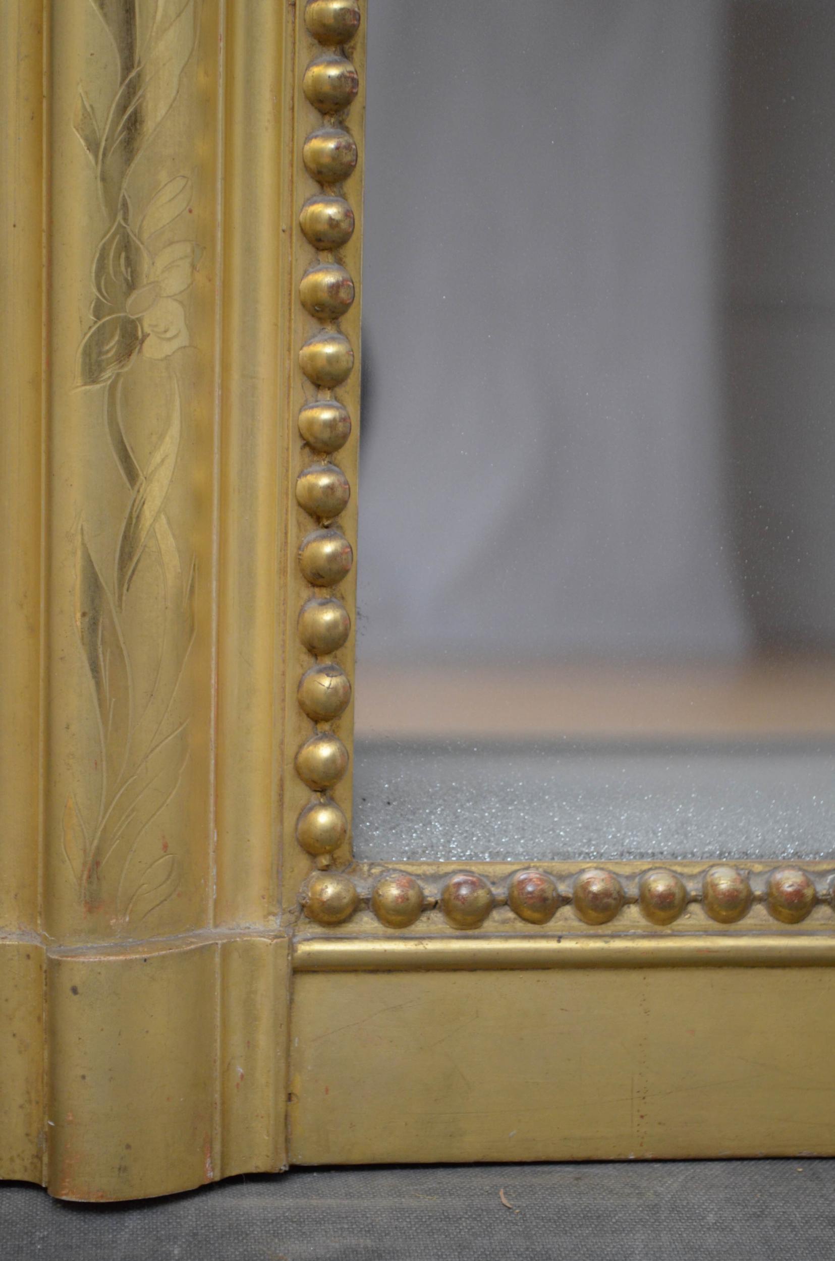 Louis Philippe 19th Century French Giltwood Mirror For Sale